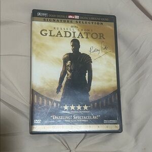 Gladiator Signature Selection DVD featuring autographed by director Ridley Scott